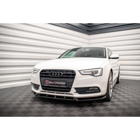 SPLITTER ANTERIORE V.1 Audi A5 Coupe / Sportback 8T Facelift (Cod. M-AU-A5-1F-FD1G)
