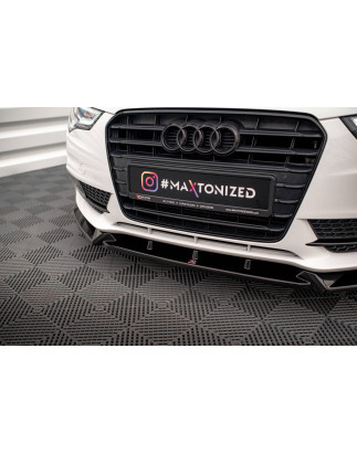 SPLITTER ANTERIORE V.1 Audi A5 Coupe / Sportback 8T Facelift (Cod. M-AU-A5-1F-FD1G)
