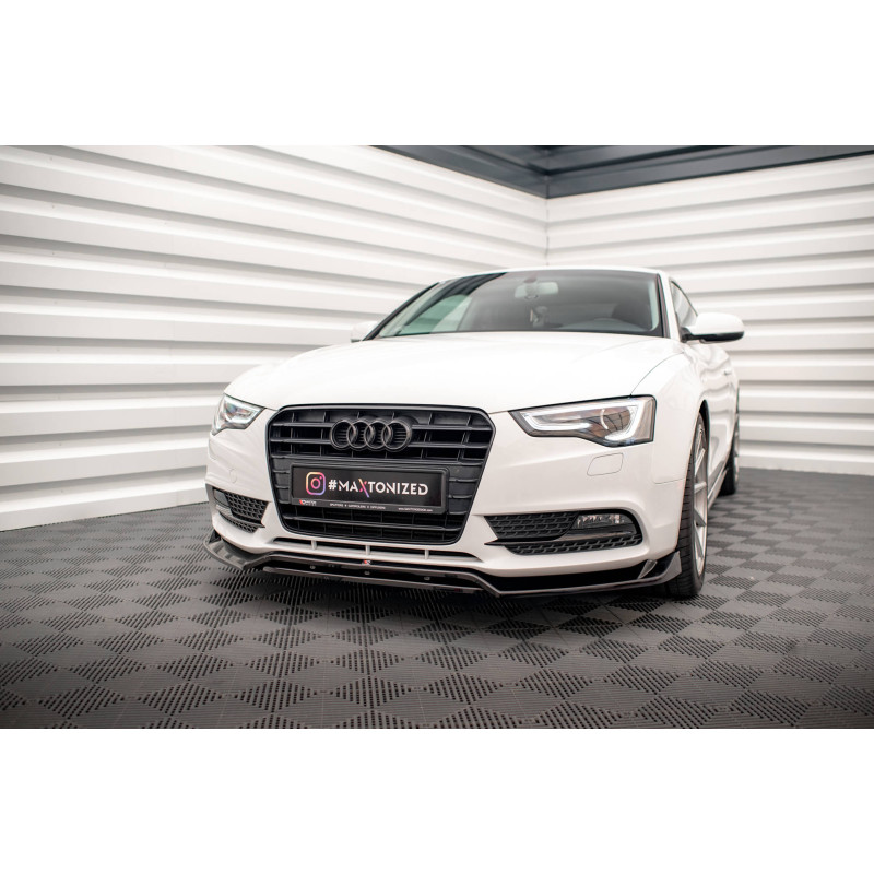 SPLITTER ANTERIORE V.2 Audi A5 Coupe / Sportback 8T Facelift (Cod. M-AU-A5-1F-FD2G+FD2RG)