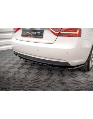 Splitter posteriore (con barre verticali) Audi A5 Coupe 8T Facelift (Cod. M-AU-A5-1F-RD1G+RSD1G)