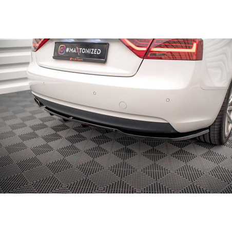 Splitter posteriore (con barre verticali) Audi A5 Coupe 8T Facelift (Cod. M-AU-A5-1F-RD1G+RSD1G)