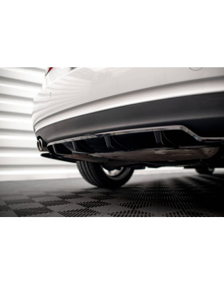 Splitter posteriore (con barre verticali) Audi A5 Coupe 8T Facelift (Cod. M-AU-A5-1F-RD1G+RSD1G)