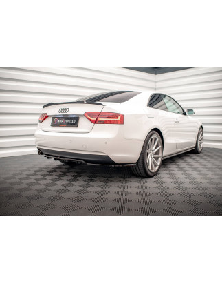 Splitter posteriore (con barre verticali) Audi A5 Coupe 8T Facelift (Cod. M-AU-A5-1F-RD1G+RSD1G)