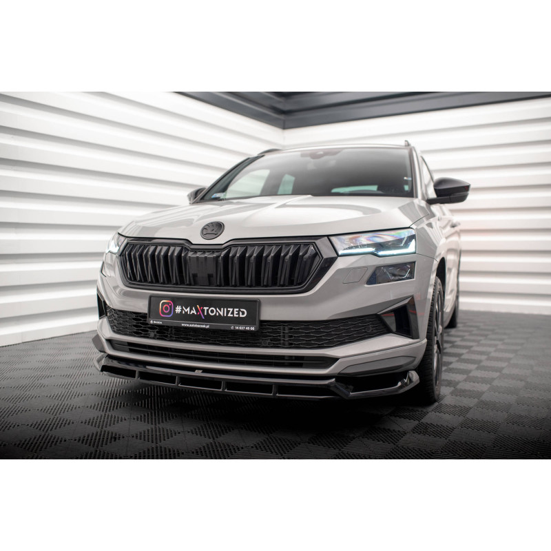 SPLITTER ANTERIORE Skoda Karoq Sportline Mk1 Facelift (Cod. M-SK-KA-1F-SL-FD1G+FD1RG)