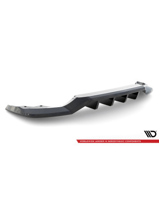Splitter posteriore (con barre verticali) Skoda Karoq Sportline Mk1 Facelift (Cod. M-SK-KA-1F-SL-RD1