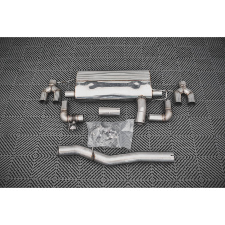 Sottoparaurti posteriore V.3 + Milltek Sport scarico BMW M135i F40 (Cod. M-BM-1-40-MPACK-RS3GOO_OO+E