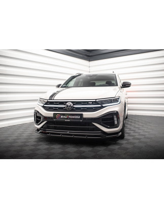 SPLITTER ANTERIORE V.1 Volkswagen T-Roc R / R-Line Mk1 Facelift (Cod. M-VW-T-ROC-1-R-FD1G+FD1RG)
