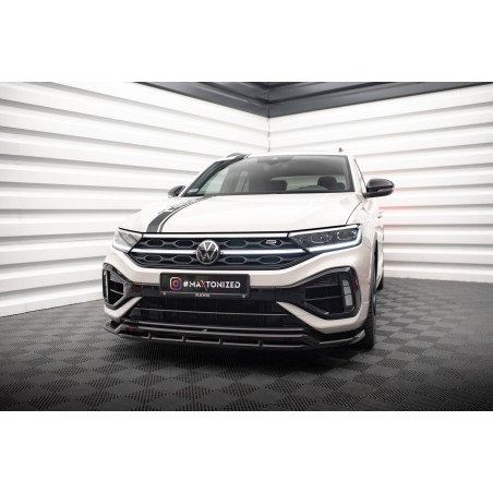 SPLITTER ANTERIORE V.1 Volkswagen T-Roc R / R-Line Mk1 Facelift (Cod. M-VW-T-ROC-1-R-FD1G+FD1RG)