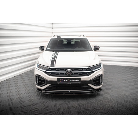 SPLITTER ANTERIORE V.1 Volkswagen T-Roc R / R-Line Mk1 Facelift (Cod. M-VW-T-ROC-1-R-FD1G+FD1RG)