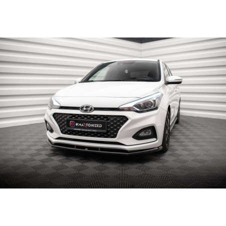 SPLITTER ANTERIORE V.1 Hyundai I20 Mk2 Facelift (Cod. M-HY-I20-2F-FD1G)