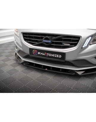 SPLITTER ANTERIORE V.1 Volvo S60 R-Design Mk2 (Cod. M-VO-S60-2-RDESIGN-FD1G)