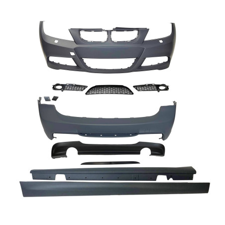 Kit Estetico BMW E91 2005-2008 Look M-Tech 2 Escarico ABS (Cod. E-TCB0090159404165)