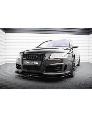 SPLITTER ANTERIORE street pro Audi RS6 Avant C6 (Cod. M-AURS6C6CNC-FD3B)