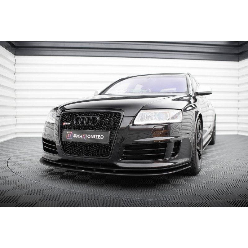 SPLITTER ANTERIORE street pro Audi RS6 Avant C6 (Cod. M-AURS6C6CNC-FD3B)