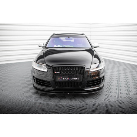 SPLITTER ANTERIORE street pro Audi RS6 Avant C6 (Cod. M-AURS6C6CNC-FD3B)