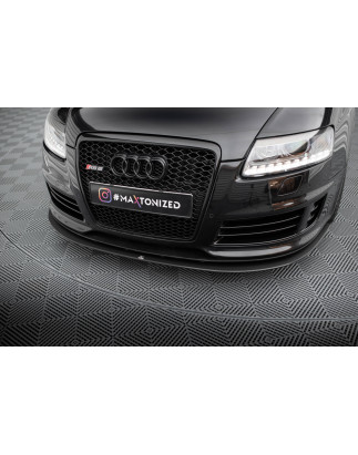 SPLITTER ANTERIORE street pro Audi RS6 Avant C6 (Cod. M-AURS6C6CNC-FD3B)