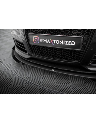 SPLITTER ANTERIORE street pro + Flaps Audi RS6 Avant C6 (Cod. M-AURS6C6CNC-FD3B+FSF1G)