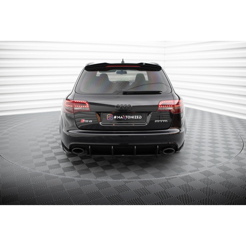 DIFFUSORE POSTERIORE street pro Audi RS6 Avant C6 (Cod. M-AURS6C6CNC-RS2B)