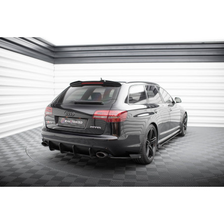 Splitters posteriori laterali Street Pro + Flaps Audi RS6 Avant C6 (Cod. M-AURS6C6CNC-RSD1B+RSF1G)