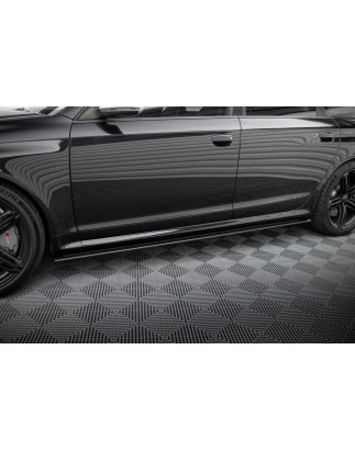 Diffusori minigonne street pro Audi RS6 Avant C6 (Cod. M-AURS6C6CNC-SD1B)
