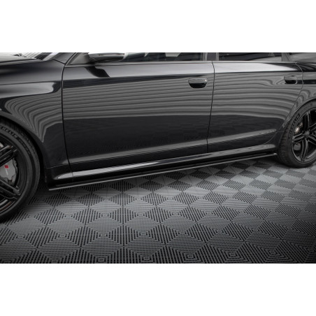 Diffusori minigonne street pro Audi RS6 Avant C6 (Cod. M-AURS6C6CNC-SD1B)