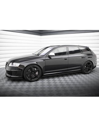 Diffusori minigonne street pro Audi RS6 Avant C6 (Cod. M-AURS6C6CNC-SD1B)