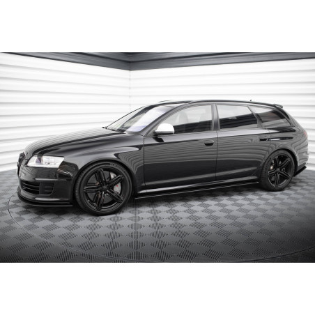 Diffusori minigonne street pro Audi RS6 Avant C6 (Cod. M-AURS6C6CNC-SD1B)