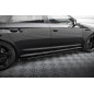 Diffusori minigonne street pro + Flaps Audi RS6 Avant C6 (Cod. M-AURS6C6CNC-SD1B+SF1G)