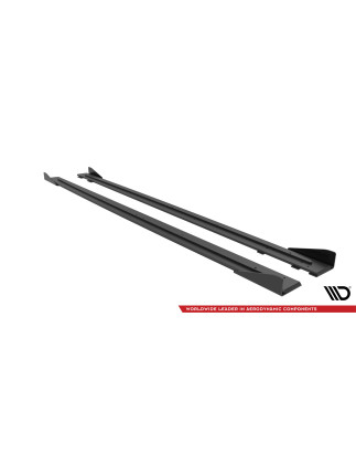 Diffusori minigonne street pro + Flaps Audi RS6 Avant C6 (Cod. M-AURS6C6CNC-SD1B+SF1G)