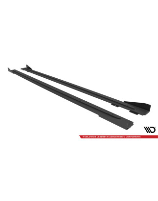 Diffusori minigonne street pro + Flaps Audi RS6 Avant C6 (Cod. M-AURS6C6CNC-SD1B+SF1G)