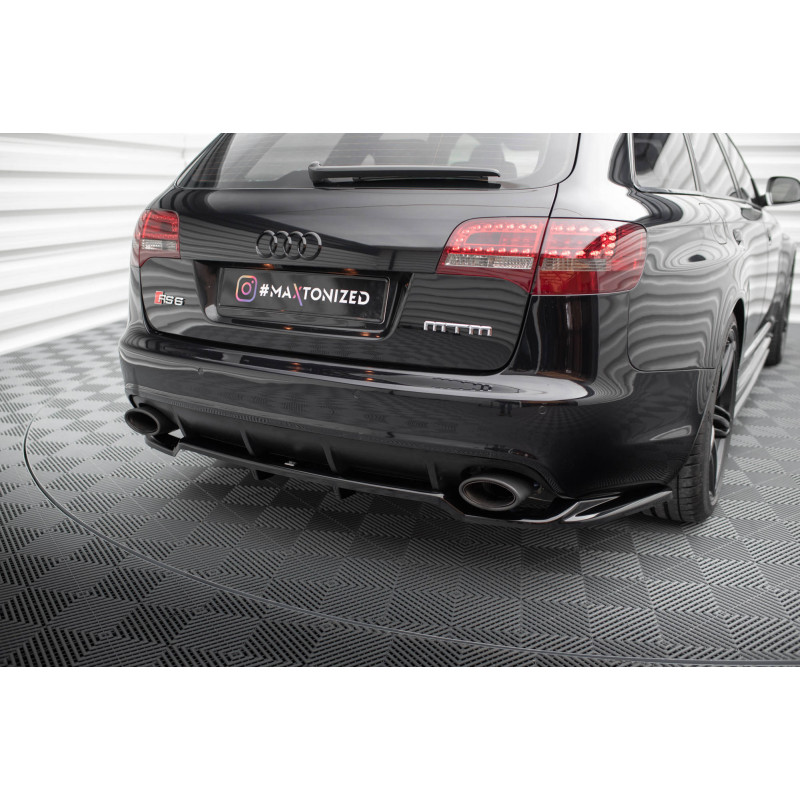 Splitter posteriore (con barre verticali) Audi RS6 Avant C6 (Cod. M-AU-RS6-C6-RD1G+RD2G)