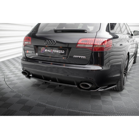Splitter posteriore (con barre verticali) Audi RS6 Avant C6 (Cod. M-AU-RS6-C6-RD1G+RD2G)