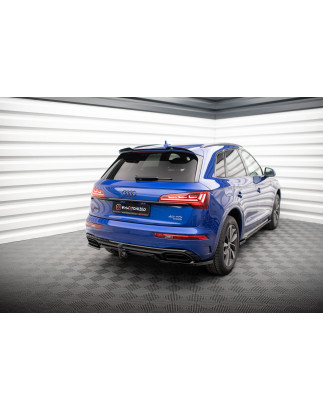 Splitter posteriore (con barre verticali) Audi Q5 S-Line SUV Mk2 Facelift (Cod. M-AU-Q5-2F-SLINE-RD1