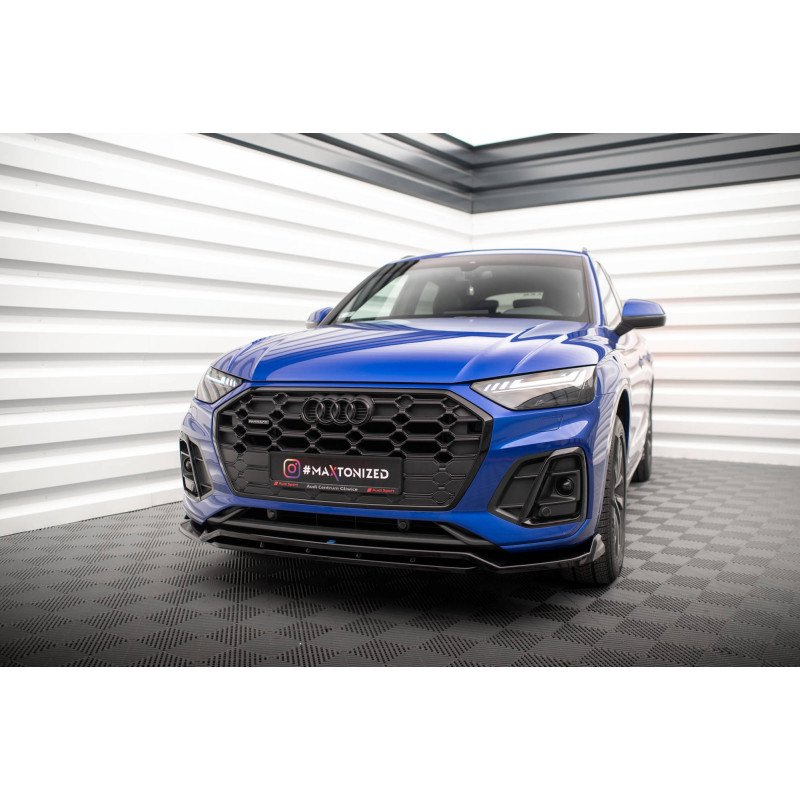 SPLITTER ANTERIORE V.1 Audi SQ5 / Q5 S-Line SUV / Sportback Mk2 Facelift (Cod. M-AU-SQ5-2F-SB-FD1G+F