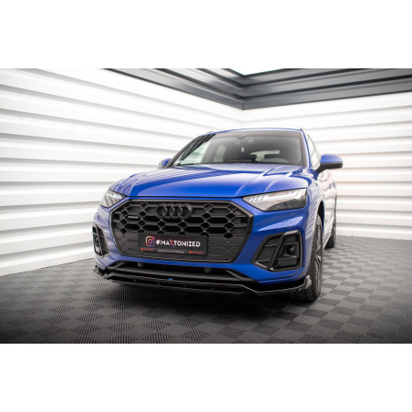 SPLITTER ANTERIORE V.1 Audi SQ5 / Q5 S-Line SUV / Sportback Mk2 Facelift (Cod. M-AU-SQ5-2F-SB-FD1G+F