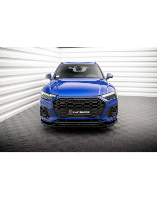 SPLITTER ANTERIORE V.1 Audi SQ5 / Q5 S-Line SUV / Sportback Mk2 Facelift (Cod. M-AU-SQ5-2F-SB-FD1G+F