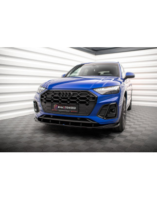 SPLITTER ANTERIORE V.2 Audi SQ5 / Q5 S-Line SUV / Sportback Mk2 Facelift (Cod. M-AU-SQ5-2F-SB-FD2G)
