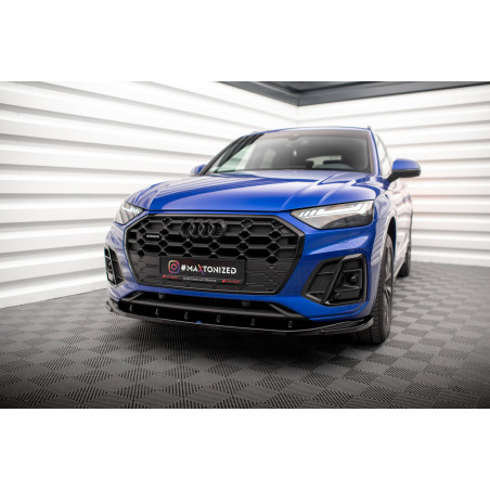 SPLITTER ANTERIORE V.2 Audi SQ5 / Q5 S-Line SUV / Sportback Mk2 Facelift (Cod. M-AU-SQ5-2F-SB-FD2G)