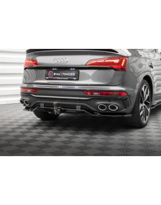 Splitter posteriore (con barre verticali) Audi SQ5 / Q5 S-Line Sportback Mk2 Facelift (Cod. M-AU-SQ5