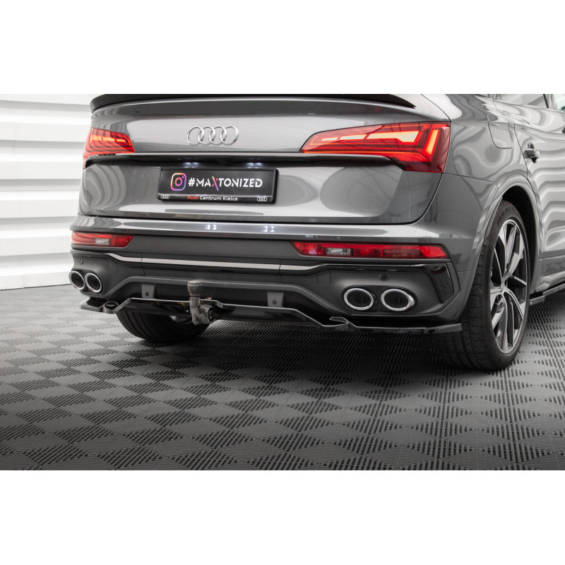 Splitter posteriore (con barre verticali) Audi SQ5 / Q5 S-Line Sportback Mk2 Facelift (Cod. M-AU-SQ5