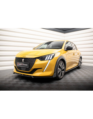 SPLITTER ANTERIORE V.1 + Flaps Peugeot 208 GT Mk2 (Cod. M-PE-208-2-GT-FD1G+FSF1B)
