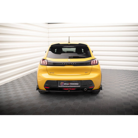 Splitters posteriori laterali V.1 + Flaps Peugeot 208 GT Mk2 (Cod. M-PE-208-2-GT-RSD1G+RSF1B)
