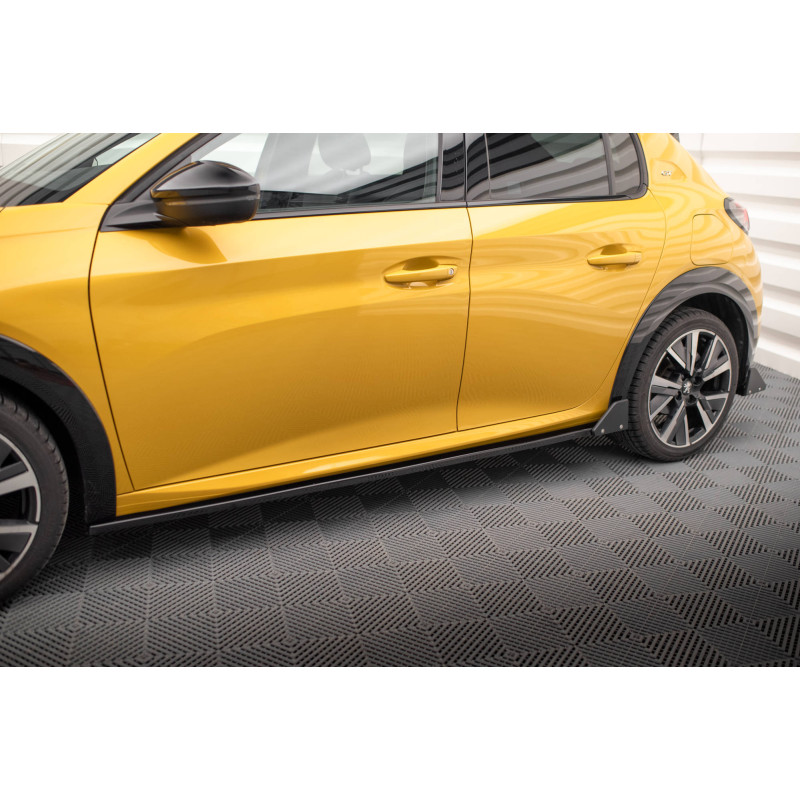 Diffusori minigonne + Flaps Peugeot 208 GT Mk2 (Cod. M-PE-208-2-GT-SD1G+SF1B)