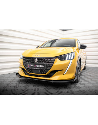 SPLITTER ANTERIORE street pro + Flaps Peugeot 208 GT Mk2 (Cod. M-PE2082GTCNC-FD1B+FSF1G)