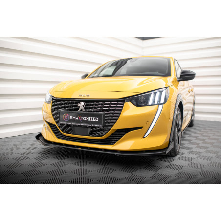 SPLITTER ANTERIORE street pro + Flaps Peugeot 208 GT Mk2 (Cod. M-PE2082GTCNC-FD1B+FSF1G)