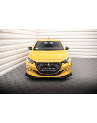 SPLITTER ANTERIORE street pro + Flaps Peugeot 208 GT Mk2 (Cod. M-PE2082GTCNC-FD1B+FSF1G)