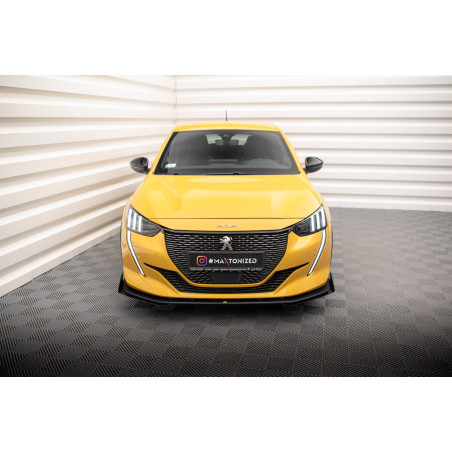 SPLITTER ANTERIORE street pro + Flaps Peugeot 208 GT Mk2 (Cod. M-PE2082GTCNC-FD1B+FSF1G)