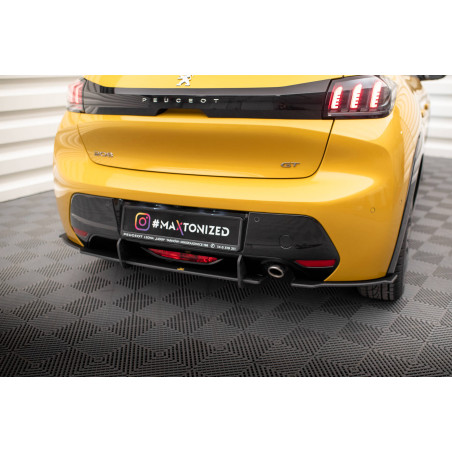 Splitters posteriori laterali Street Pro Peugeot 208 GT Mk2 (Cod. M-PE2082GTCNC-RS1B)