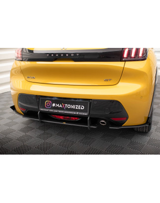 Splitters posteriori laterali Street Pro + Flaps Peugeot 208 GT Mk2 (Cod. M-PE2082GTCNC-RS1B+RSF1G)