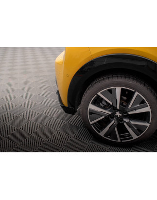 Splitters posteriori laterali Street Pro + Flaps Peugeot 208 GT Mk2 (Cod. M-PE2082GTCNC-RS1B+RSF1G)